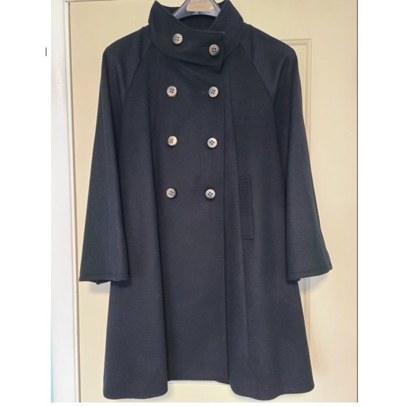 ABS Allen Schwartz Jackets & Coats Abs Silver Label Wool Coat Women Black Size Medium Fully